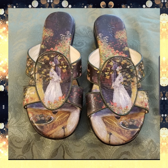 Icon | Wearable Art Sandals- Impressionist - Picture 2 of 6